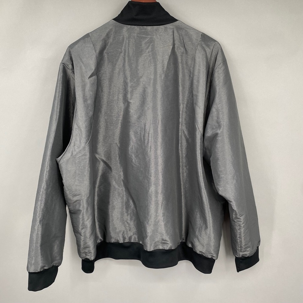 Adidas Jacketā Men's 2XL Gray Bomber Track Harden Traveler Basketball IB9432 - Picture 6 of 16